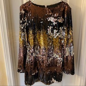 Marciano sequin shift dress